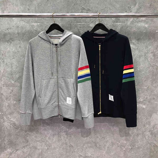 tb classic sweater autumn winter new four bar zipper cardigan br generation men's women's same loose, Black
tb classic sweater autumn winter new four bar zipper cardigan br generation men's women's same loose, Black