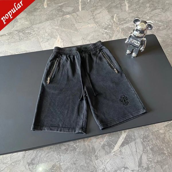 factory online export designer new brand shorts croix zipper embroidery heavy industry ch horseshoe old grey cropped pants, White;black
factory online export designer new brand shorts croix zipper embroidery heavy industry ch horseshoe old grey cropped pants, White;black