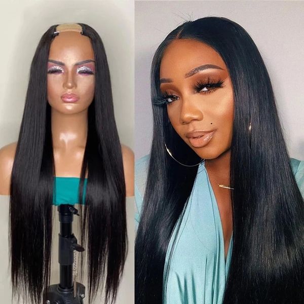 glueless straight u part wig 100% human hair wigs for women 1x4 middle v shape wig brazilian virgin unprocessed full humans hairs, Black
glueless straight u part wig 100% human hair wigs for women 1x4 middle v shape wig brazilian virgin unprocessed full humans hairs, Black
