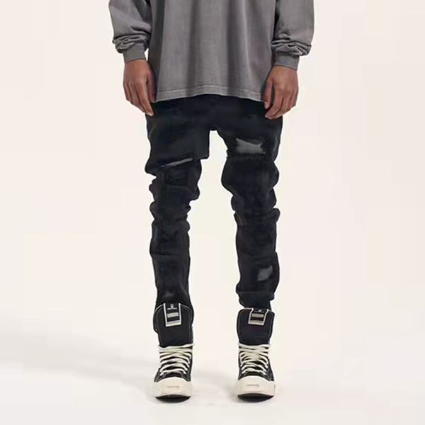 casual denim trousers for men straight washed black hip hop jeans pants oversize, Blue
casual denim trousers for men straight washed black hip hop jeans pants oversize, Blue