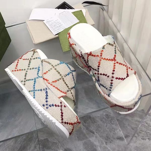 sandals women designer g slides luxury wedge high heel embroidery printed slippers platform rubber shoes with, Black
sandals women designer g slides luxury wedge high heel embroidery printed slippers platform rubber shoes with, Black