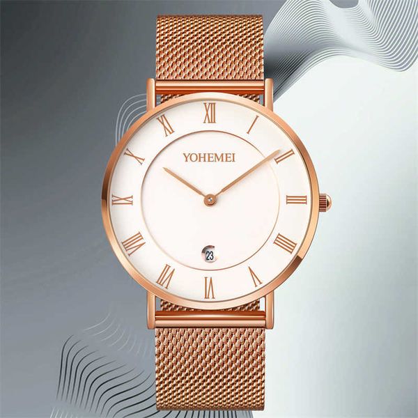 2022 brand mens luxury watches fashion stainless steel mesh belt quartz wrist watch men sports luminous clock, Slivery;brown
2022 brand mens luxury watches fashion stainless steel mesh belt quartz wrist watch men sports luminous clock, Slivery;brown