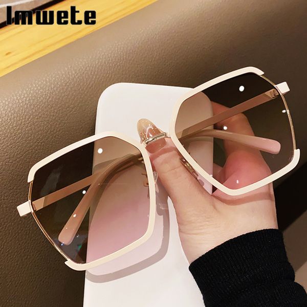 imwete polygonal sunglasses women luxury brand designer metal irregular glasses ladies sun glasses uv400 gradient black, White;black
imwete polygonal sunglasses women luxury brand designer metal irregular glasses ladies sun glasses uv400 gradient black, White;black