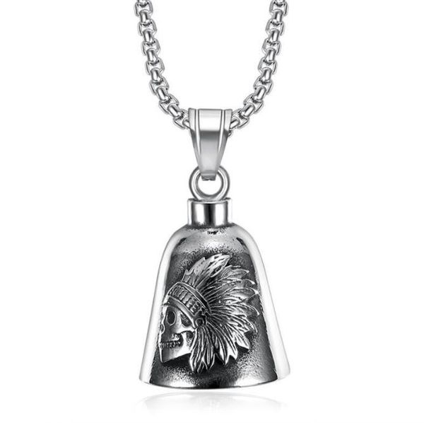 hip hop rock stainless steel indians maple leaf bell pendants necklace for men punk jewelry never fade gift, Silver
hip hop rock stainless steel indians maple leaf bell pendants necklace for men punk jewelry never fade gift, Silver