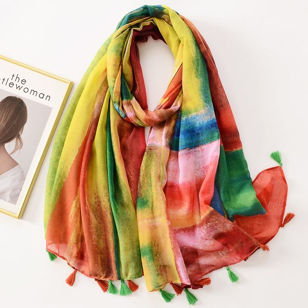 s2945 bohemian fashion spring summer women slik scarf sun-screen cotton and linen fleeing scarf big gauze shawls soft beach shawl colorful t, Blue;gray
s2945 bohemian fashion spring summer women slik scarf sun-screen cotton and linen fleeing scarf big gauze shawls soft beach shawl colorful t, Blue;gray
