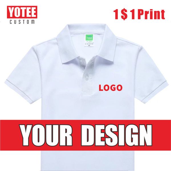 yotee summer short-sleeved polo shirt school outing custom polo shirt cotton children's shirt 220608, White;black
yotee summer short-sleeved polo shirt school outing custom polo shirt cotton children's shirt 220608, White;black