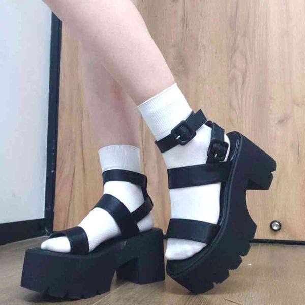 2022 brand leisure chunky platform sandals high block heels gladiator goth black shoes woman fashion trendy summer women
2022 brand leisure chunky platform sandals high block heels gladiator goth black shoes woman fashion trendy summer women