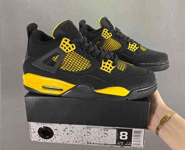 shoes 4 thunder men basketball 4s black white-tour yellow sneakers trainers sports 308497-008
shoes 4 thunder men basketball 4s black white-tour yellow sneakers trainers sports 308497-008