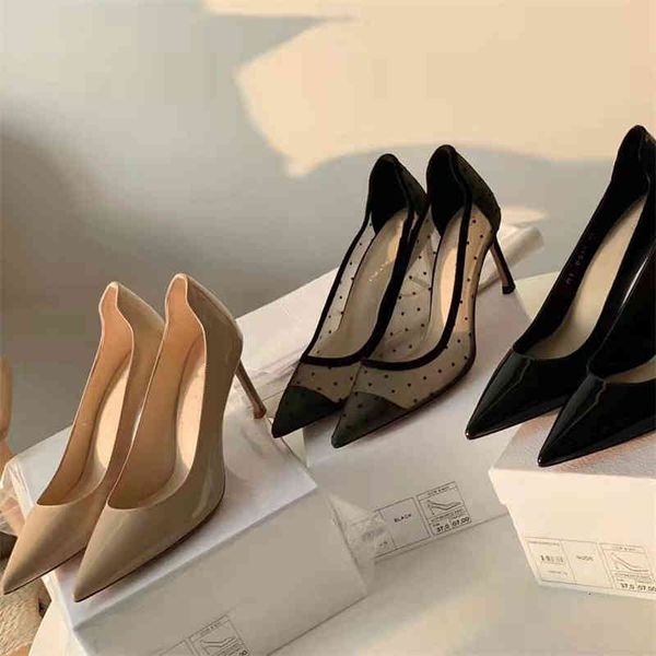 sandals women's shoes spring european leather tire cow pointed thin heel temperament fashionable high-heeled single, Black
sandals women's shoes spring european leather tire cow pointed thin heel temperament fashionable high-heeled single, Black