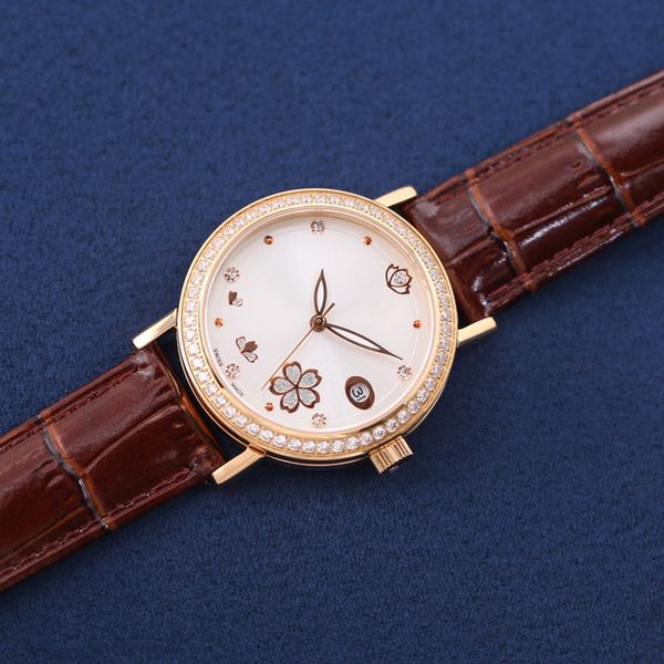 women's fashion watch 8215 mechanical movement 316 stainless steel case sapphire crystal glass scratch resistant leather strap designer, Slivery;brown
women's fashion watch 8215 mechanical movement 316 stainless steel case sapphire crystal glass scratch resistant leather strap designer, Slivery;brown