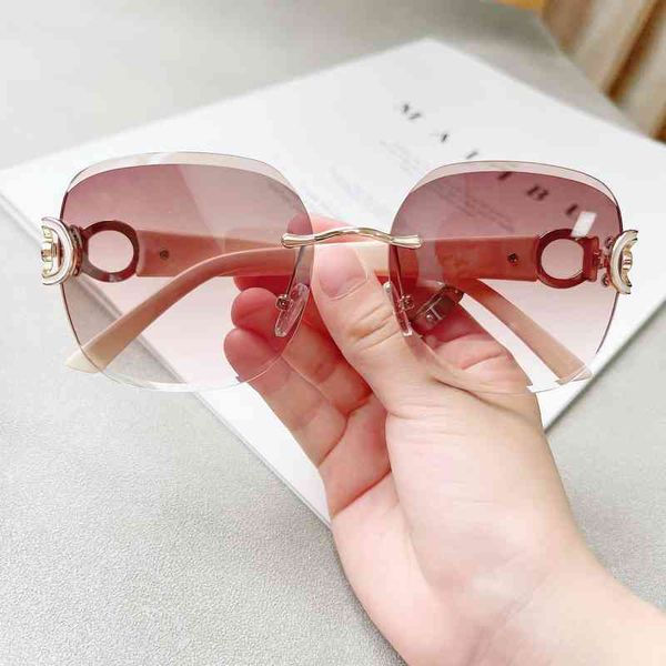 d's new rimless advanced big thin ultraviolet factory outlet fashion men's women's sunglasses2022 trendy latest sunglasses, White;black
d's new rimless advanced big thin ultraviolet factory outlet fashion men's women's sunglasses2022 trendy latest sunglasses, White;black