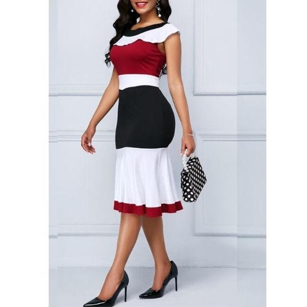 patchwork summer women casual plus size slim ruffles office a line dresses elegant vintage long party dress 5xl y200326, Black;gray
patchwork summer women casual plus size slim ruffles office a line dresses elegant vintage long party dress 5xl y200326, Black;gray