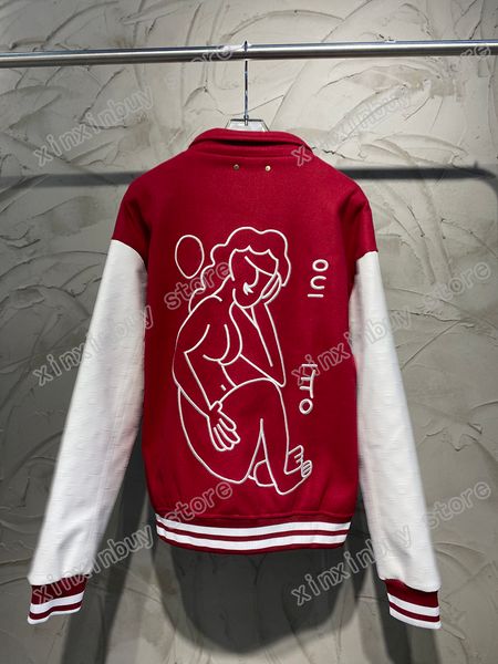 22ss designers hooded jackets men women paris red girl embroidery woolen lapel neck streetwear white blue black s-xl, Black;brown
22ss designers hooded jackets men women paris red girl embroidery woolen lapel neck streetwear white blue black s-xl, Black;brown