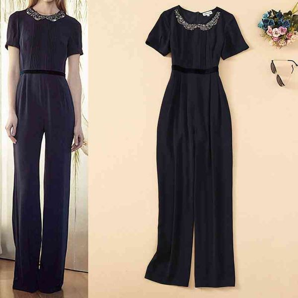 women's jumpsuits rompers summer ladies' neckline heavy industry nail bead high waist slim fit short sleeve jumpsuit women, Black;white
women's jumpsuits rompers summer ladies' neckline heavy industry nail bead high waist slim fit short sleeve jumpsuit women, Black;white