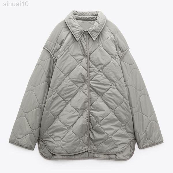 women's shirt parkas jackets gray coat vintage long sleeve female solid fashion outerwear autumn ladies button outwear coat l220730, Black
women's shirt parkas jackets gray coat vintage long sleeve female solid fashion outerwear autumn ladies button outwear coat l220730, Black