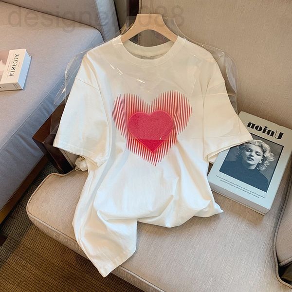 women's t-shirt designer love t-shirt women's 2022 spring and summer new design sense of minority loose ins trendy cotton short sl, White
women's t-shirt designer love t-shirt women's 2022 spring and summer new design sense of minority loose ins trendy cotton short sl, White