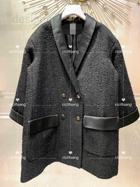 women's trench coats designer 2022 new zui high edition small fragrance two pocket suit collar seven sleeve double breasted black woole, Tan;black
women's trench coats designer 2022 new zui high edition small fragrance two pocket suit collar seven sleeve double breasted black woole, Tan;black