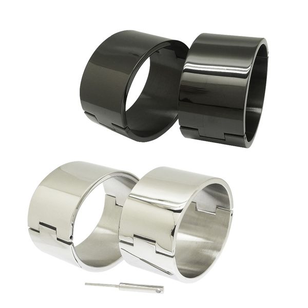 polished brushed silver black 100% stainless steel wrist ankle cuffs lockable bangle slave bracelets jewelry 220715
polished brushed silver black 100% stainless steel wrist ankle cuffs lockable bangle slave bracelets jewelry 220715