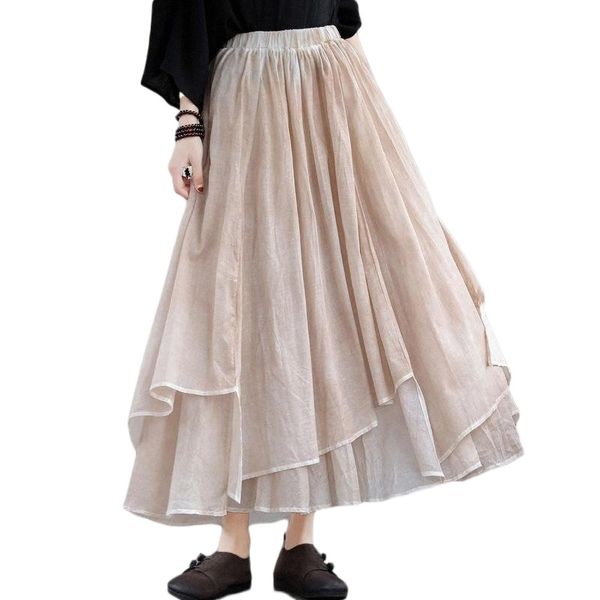 women's elastic waist 100% cotton layered a-line flowy irregular bohemian long skirt saia longa jupe faldas largas skirts w4vm#, Black
women's elastic waist 100% cotton layered a-line flowy irregular bohemian long skirt saia longa jupe faldas largas skirts w4vm#, Black