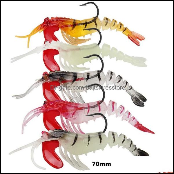 5 color mixed 70mm 12.6g shrimp sile soft baits lures jigs single hook fishing hooks fishhooks pesca tackle accessories ws-022 drop delive
5 color mixed 70mm 12.6g shrimp sile soft baits lures jigs single hook fishing hooks fishhooks pesca tackle accessories ws-022 drop delive