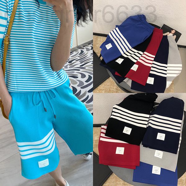 women's jeans designer chao brand tb ice hemp knitted shorts casual sports pants women's summer loose four bar men's ejcf, Blue
women's jeans designer chao brand tb ice hemp knitted shorts casual sports pants women's summer loose four bar men's ejcf, Blue