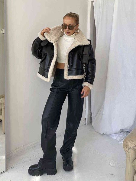 winter jackets women jacket coats faux shearling sheepskin coat retro motorcycle jacket fleece woman short jackets outerwear l220728, Black
winter jackets women jacket coats faux shearling sheepskin coat retro motorcycle jacket fleece woman short jackets outerwear l220728, Black