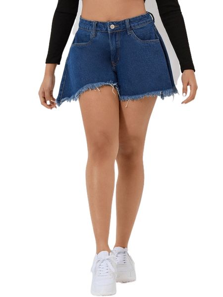 petite raw hem wide leg denim shorts 175k#, White;black
petite raw hem wide leg denim shorts 175k#, White;black