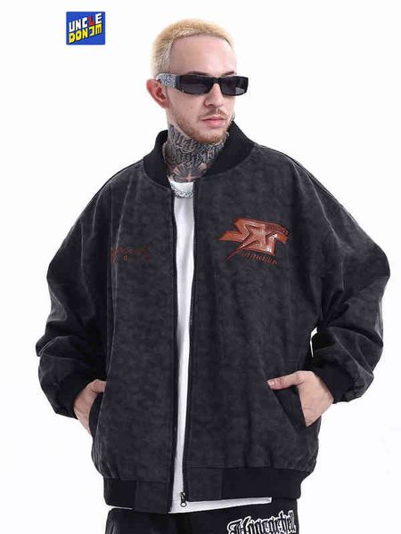 uncledonjm 2022 new arrival autumn baseball preppy style rib sleeve bomber jacket brand clothing casual varsity jacket t220728, Black;brown
uncledonjm 2022 new arrival autumn baseball preppy style rib sleeve bomber jacket brand clothing casual varsity jacket t220728, Black;brown