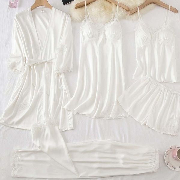 lace pjs women pajamas suit satin sleepwear summer pyjamas with trousers nightgown v-neck kimono robe gown set lingerie, Black;red
lace pjs women pajamas suit satin sleepwear summer pyjamas with trousers nightgown v-neck kimono robe gown set lingerie, Black;red