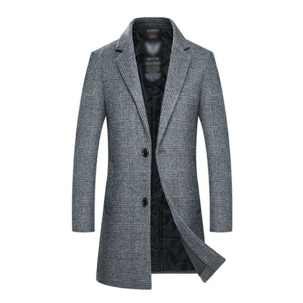 men's wool coat men winter style fashion casual slim fit thicken warm long jacket male brand plaid abrigos para hombre 201127, Black;brown
men's wool coat men winter style fashion casual slim fit thicken warm long jacket male brand plaid abrigos para hombre 201127, Black;brown
