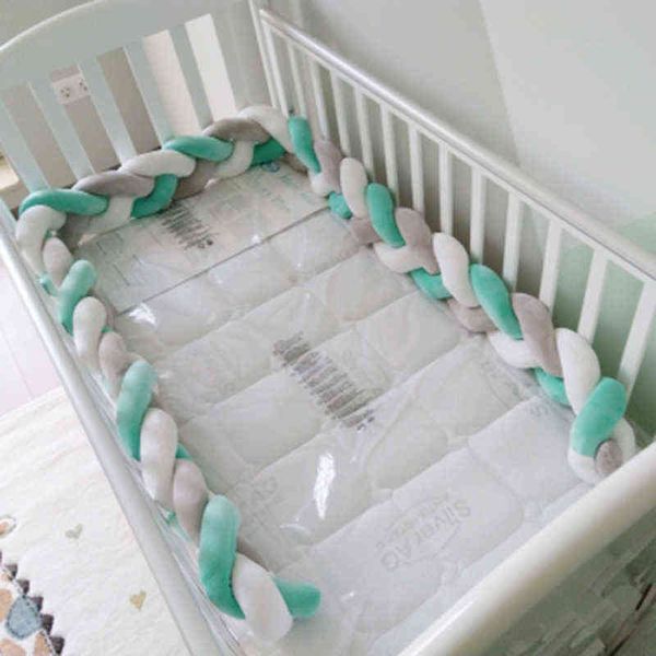 2m long knotted baby bumper customize bed braid knot pillow cushion bumper for infant bebe crib protector cot bumper room decor g220421
2m long knotted baby bumper customize bed braid knot pillow cushion bumper for infant bebe crib protector cot bumper room decor g220421