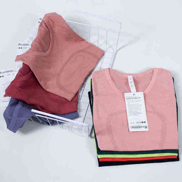 fashion lulu classic tight yoga t shirts brand short sleeve women gym fitness sportswear vest workout sport t-shirts sports wear lu tees pc, White
fashion lulu classic tight yoga t shirts brand short sleeve women gym fitness sportswear vest workout sport t-shirts sports wear lu tees pc, White