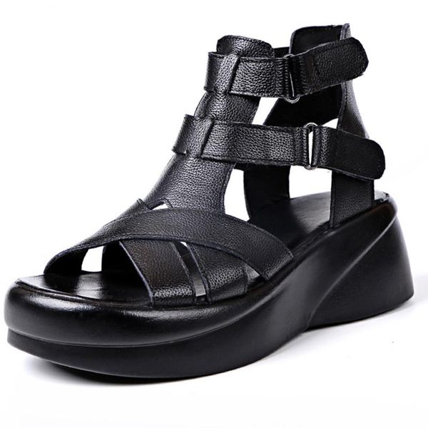 sandals classic retro designer brand summer 2022 roman women shoes leather platform solid woman wedge female, Black
sandals classic retro designer brand summer 2022 roman women shoes leather platform solid woman wedge female, Black