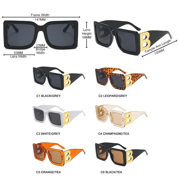 sunglasses fashion oversized women classic big frame b sun glasses for female trendy outdoor eyeglasses shades uv400, White;black
sunglasses fashion oversized women classic big frame b sun glasses for female trendy outdoor eyeglasses shades uv400, White;black
