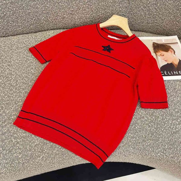 clothing pullover sweater women's spring and summer 2022 new t-shirt elegant five pointed star jacquard short sleeve wool knitting outl, White;black
clothing pullover sweater women's spring and summer 2022 new t-shirt elegant five pointed star jacquard short sleeve wool knitting outl, White;black