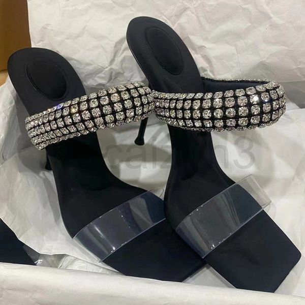 sandals designer new fashion in spring and summer of 2022 aw transparent shoelaces thin high-heeled sandals square head semi slippers makj, Black
sandals designer new fashion in spring and summer of 2022 aw transparent shoelaces thin high-heeled sandals square head semi slippers makj, Black