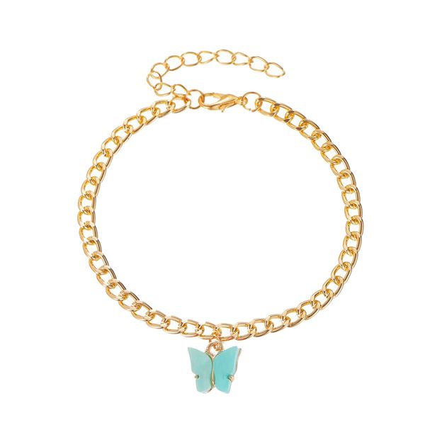 bohemian women colorful alloy anklets geometric butterfly pendant foot chain, Red;blue
bohemian women colorful alloy anklets geometric butterfly pendant foot chain, Red;blue