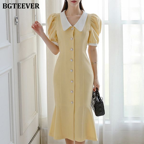 casual single-breasted bodycon female dress summer turn-down collar puff sleeve women dress mermaid vestidos femme, Black;gray
casual single-breasted bodycon female dress summer turn-down collar puff sleeve women dress mermaid vestidos femme, Black;gray