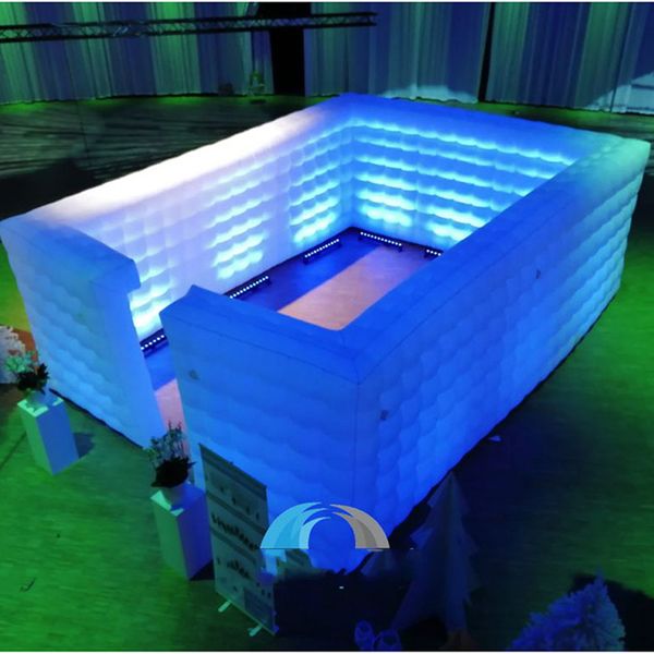 roofless 8x 6m inflatable curved wall white air boxer cube tent exhibition showroom with led lights for company party events
roofless 8x 6m inflatable curved wall white air boxer cube tent exhibition showroom with led lights for company party events