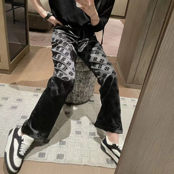 casual dresses designer chaopai 22 early spring new black printed casual pants design sense high waist loose thin straight tube wide leg wom, Black;gray
casual dresses designer chaopai 22 early spring new black printed casual pants design sense high waist loose thin straight tube wide leg wom, Black;gray