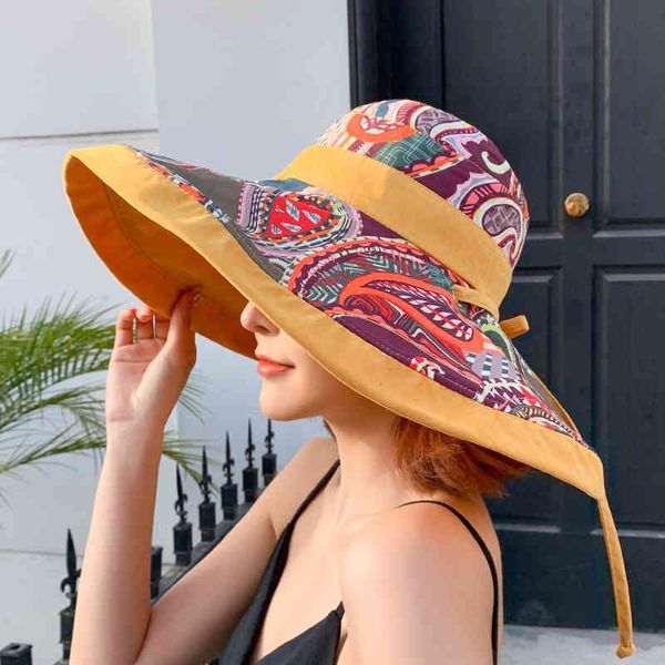 hats double sided ethnic style big edge women's cotton sunscreen fisherman's outdoor sunshade, Blue;gray
hats double sided ethnic style big edge women's cotton sunscreen fisherman's outdoor sunshade, Blue;gray
