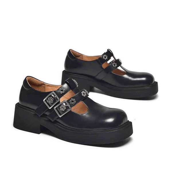 dress shoes leather mary jane shoes women's spring thick soled increased jk uniform british style small leather versatile, Black
dress shoes leather mary jane shoes women's spring thick soled increased jk uniform british style small leather versatile, Black