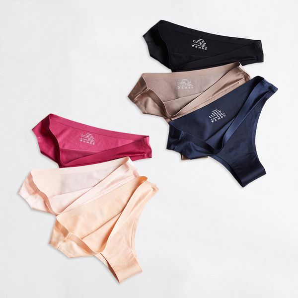 6 pcslot woman underwear seamless ice silk panty sports female tback solid soft gstring thong panties drop 201112, Black;pink
6 pcslot woman underwear seamless ice silk panty sports female tback solid soft gstring thong panties drop 201112, Black;pink