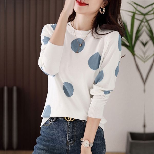 tuangbiang dots autumn winter retro pullovers mock neck woman long sleeve white knitted tshirt slim elastic stylish jumper 220813, White;black
tuangbiang dots autumn winter retro pullovers mock neck woman long sleeve white knitted tshirt slim elastic stylish jumper 220813, White;black