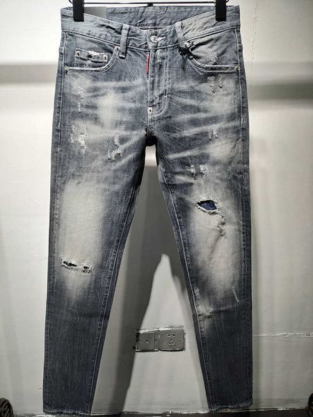 men's jeans 2021 new style hole patch scraped slim fit washing european and american fashion trend d2 jeans men zipper pants men, Blue
men's jeans 2021 new style hole patch scraped slim fit washing european and american fashion trend d2 jeans men zipper pants men, Blue