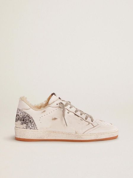low small dirty shoes designer luxury italian retro handmade ball star sneakers in white leather with silver glitter details and shearling l, Black
low small dirty shoes designer luxury italian retro handmade ball star sneakers in white leather with silver glitter details and shearling l, Black