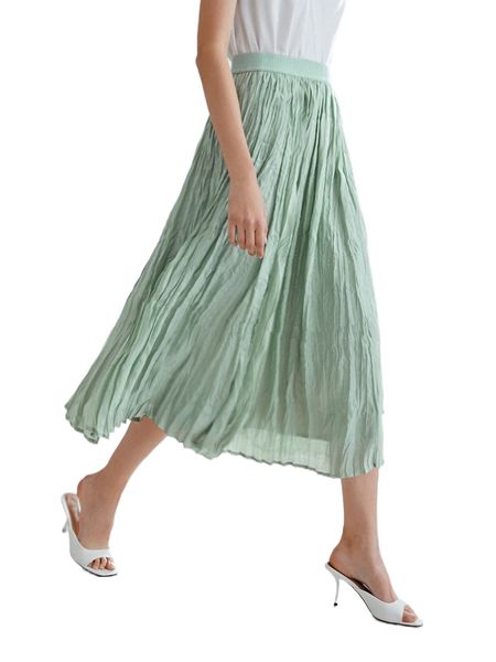 motf premium modal flowy ruched skirt o5oh#, Black
motf premium modal flowy ruched skirt o5oh#, Black