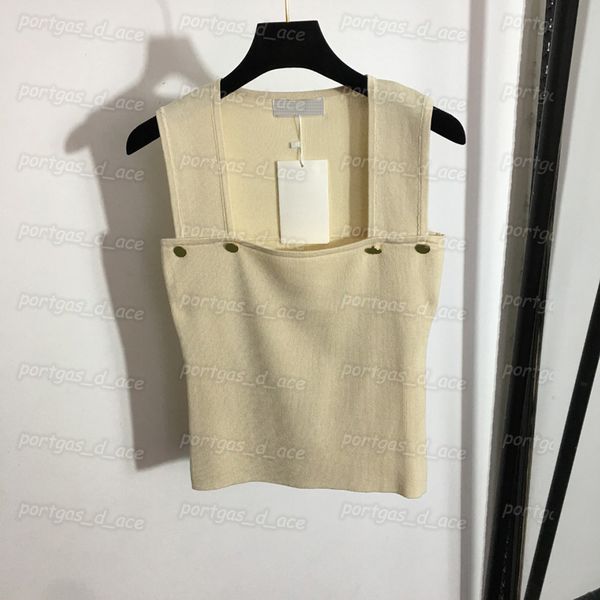 luxury womens knit vest designer square neck tank vintage summer tanks for women 9 colors, White
luxury womens knit vest designer square neck tank vintage summer tanks for women 9 colors, White