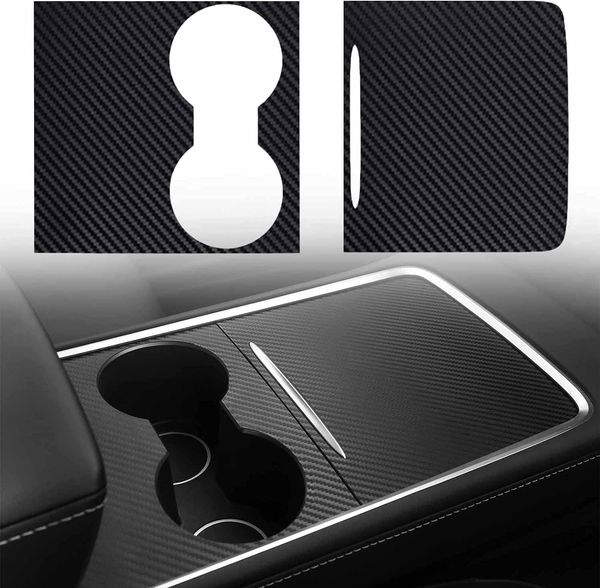 center console wrap fit for 2021 2022 tesla model 3/y center cover accessories abs material with certain hardness, not flimsy paper
center console wrap fit for 2021 2022 tesla model 3/y center cover accessories abs material with certain hardness, not flimsy paper