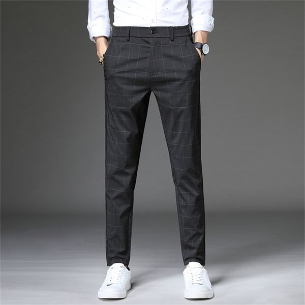 jantour casual pants men fit plaid fashion gray black trousers male brand clothing business work pant 28-38 201128
jantour casual pants men fit plaid fashion gray black trousers male brand clothing business work pant 28-38 201128